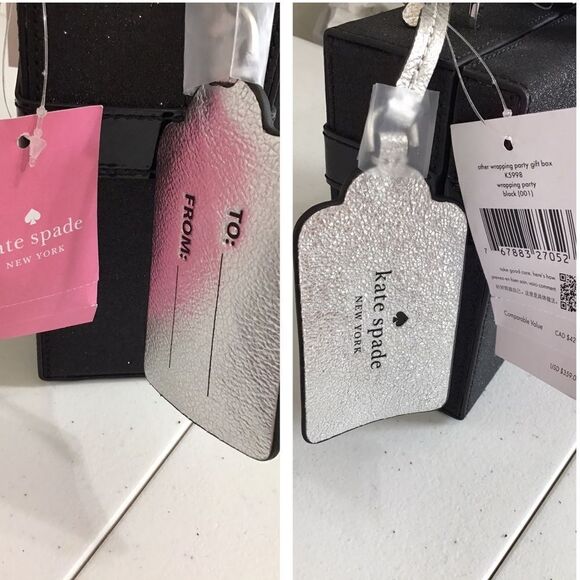 kate spade New York Black Other Wrapping Party Gift Box Crossbody Bag New - Picture 16 of 16
